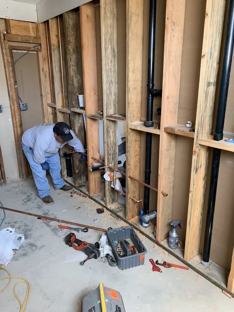 Commercial rough-in plumbing for Water Heater Replacement in Rushville